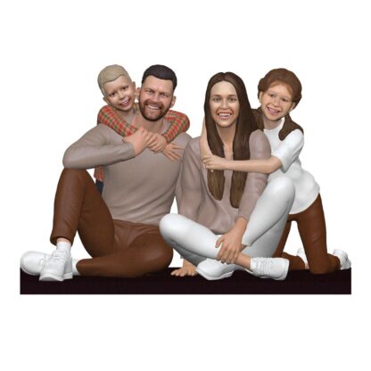 Printed Custom Family Figurines