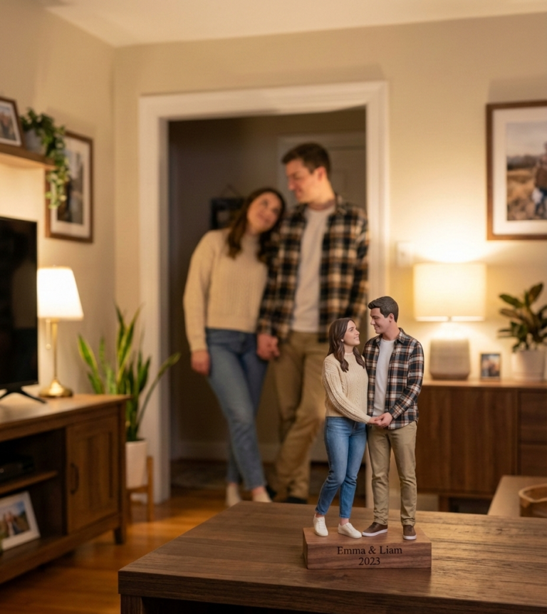 Custom Couple Figurine | Personalized 3D Memory Keepsake