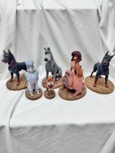 How to order custom 3D printed figurines from your photos featuring custom pet and character figurines