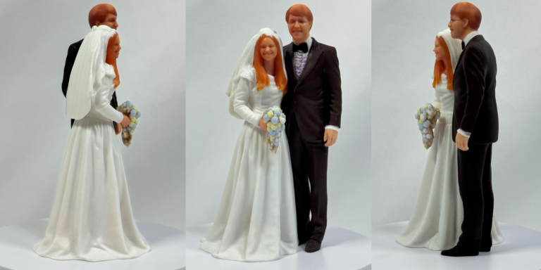 Miniature custom figurine international women's day gifts 2026 wedding couple sculpture